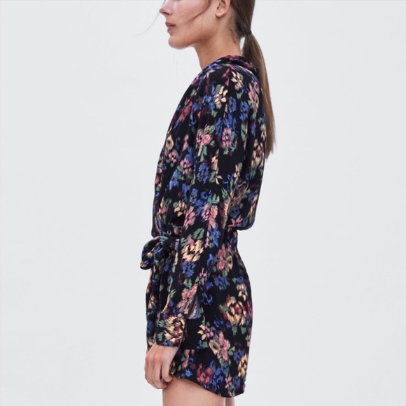 Zara TRF Collection Floral Romper - Picture 3 of 8